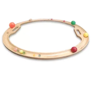 Obręcz drewniana z zestawem piłeczek - obrazek 2