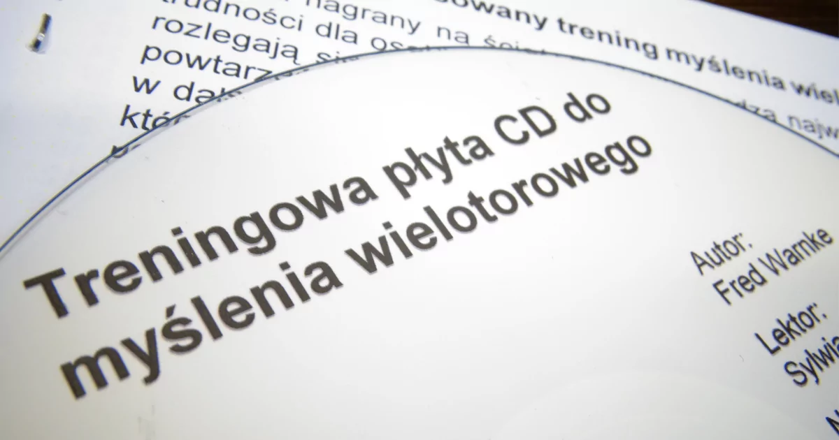 Treningowa płyta CD do myślenia wielotorowego - obrazek 2